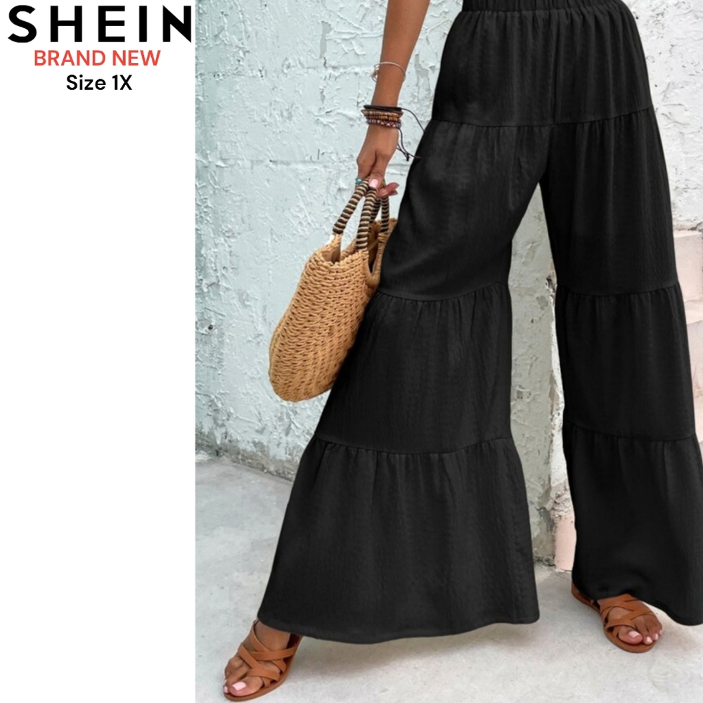 Shein Drawstring Tiered Pants BNWOT